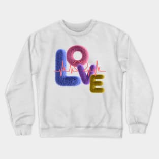 Love by Nara5 Paris Crewneck Sweatshirt